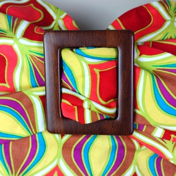 Nine West High Style Colorful Fall Party Cami Dress NWT  SZ 16 - Picture 3 of 16